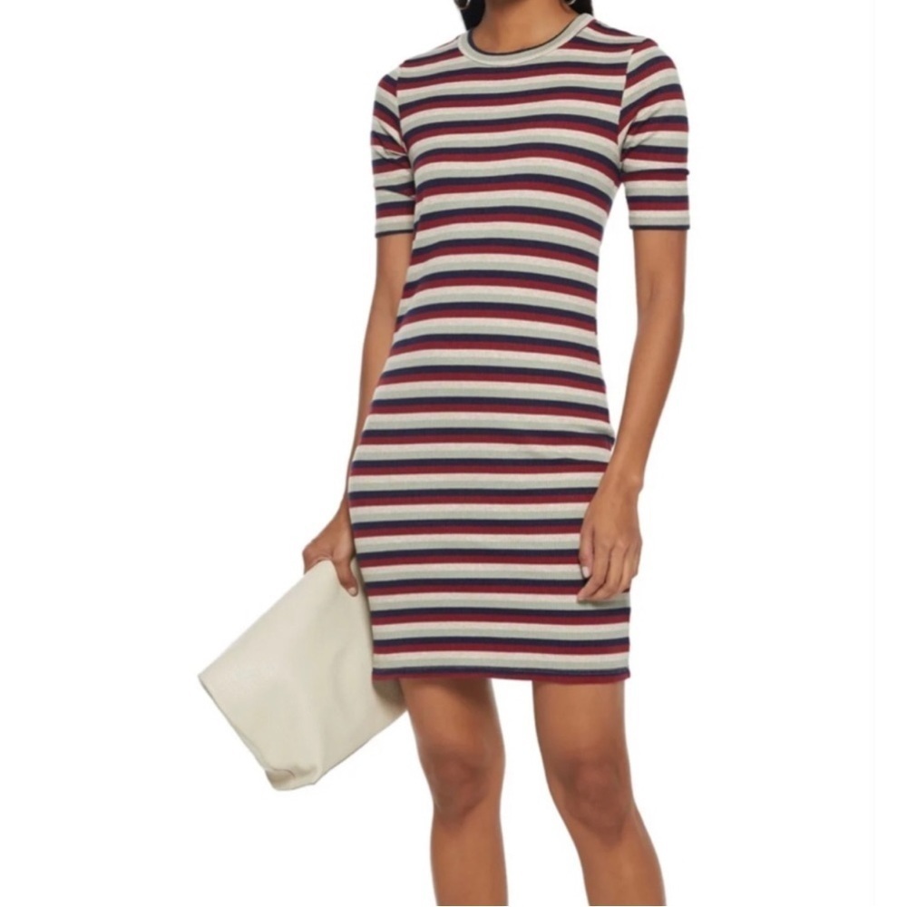 SOLD Anthropologie Stateside Striped Ribbed Knit Dress size M - Picture 1 of 7